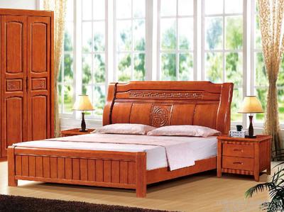 中國(guó)洋福品牌 廠家直銷2015年新款大床圖片_高清圖_細(xì)節(jié)圖-江西洋福木業(yè) -
